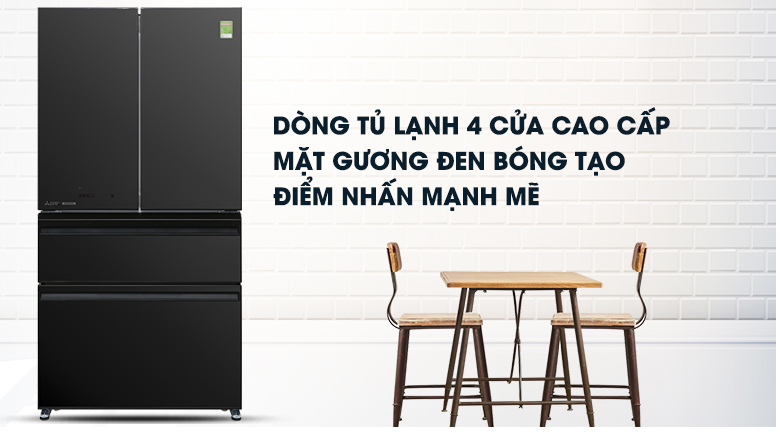 Tủ lạnh Mitsubishi Electric Inverter 564 lít MR-LX68EM-GBK-V Tủ lạnh Mitsubishi Electric Inverter 564 lít MR-LX68EM-GBK-V