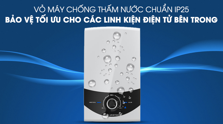 Vỏ chống thấm IP25 - Máy nước nóng Ariston SMC45PE-VN 4.5kW Vỏ chống thấm IP25 - Máy nước nóng Ariston SMC45PE-VN 4.5kW