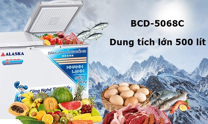 Tủ đông Alaska 500 lít BCD-5068C Tủ đông Alaska 500 lít BCD-5068C