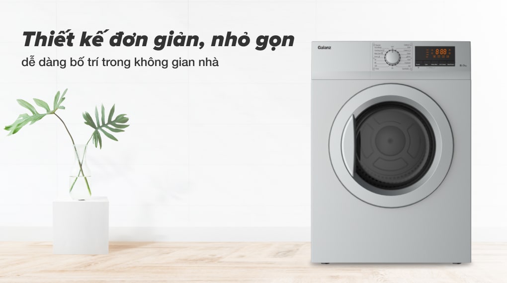 Máy sấy Galanz DV-80T5C(S) - Thiết kế đơn giản nhỏ gọn Máy sấy Galanz DV-80T5C(S) - Thiết kế đơn giản nhỏ gọn