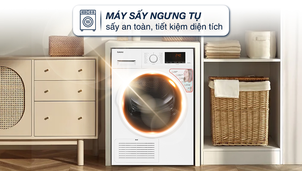 Máy sấy ngưng tụ Galanz 8 kg DC-80S5C - Máy sấy ngưng tụ Máy sấy ngưng tụ Galanz 8 kg DC-80S5C - Máy sấy ngưng tụ