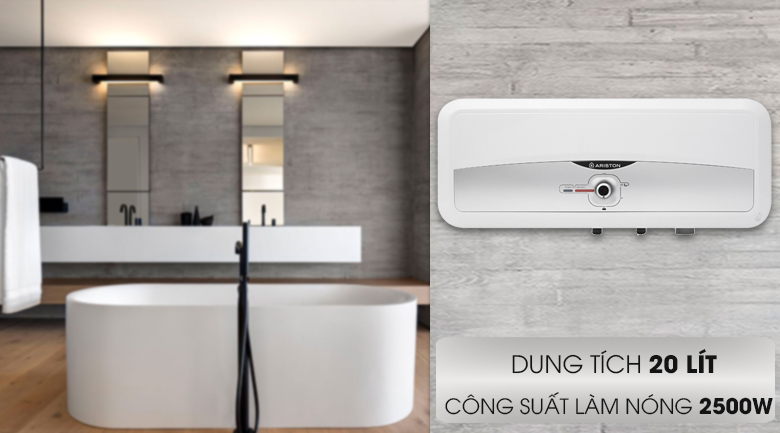 Dung tích bình chứa 20 lít - Bình nóng lạnh Ariston 20 lít SL2 20 RS 2.5 FE
