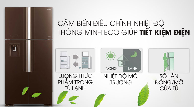 Tủ lạnh Hitachi Inverter 540 lít R-FW690PGV7 GBW Tủ lạnh Hitachi Inverter 540 lít R-FW690PGV7 GBW