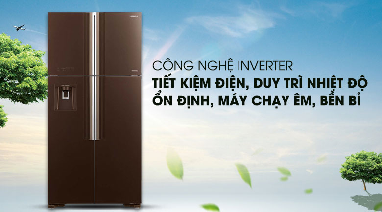 Tủ lạnh Hitachi Inverter 540 lít R-FW690PGV7 GBW Tủ lạnh Hitachi Inverter 540 lít R-FW690PGV7 GBW