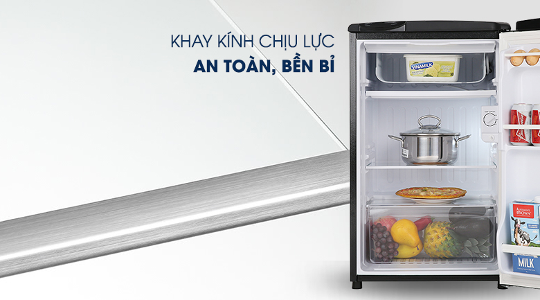 Tủ lạnh Aqua 90 lít AQR-D99FA(BS)