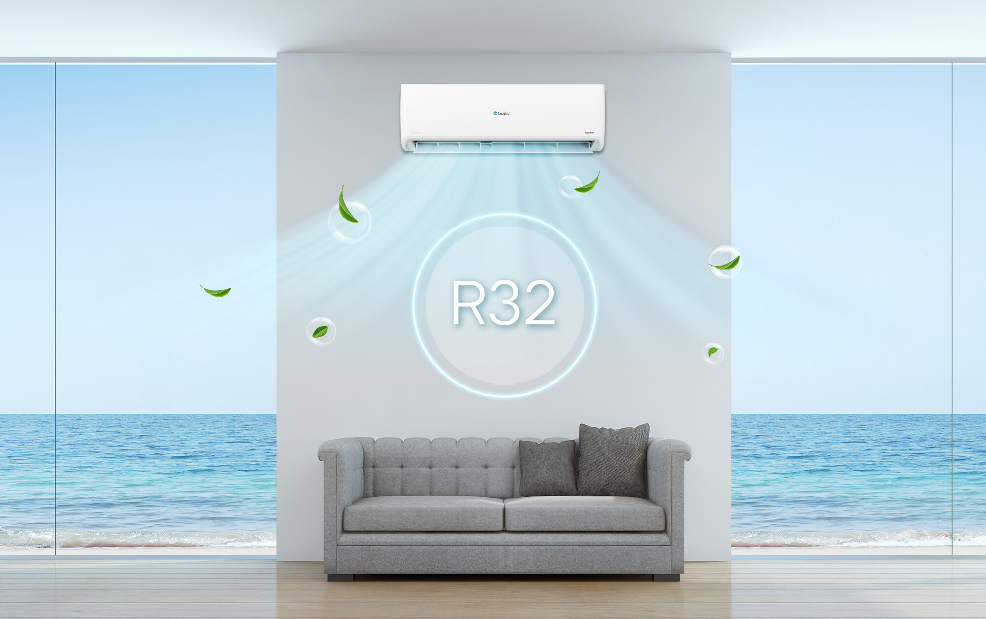 Điều hòa Casper inverter 12000BTU TC-12IS36