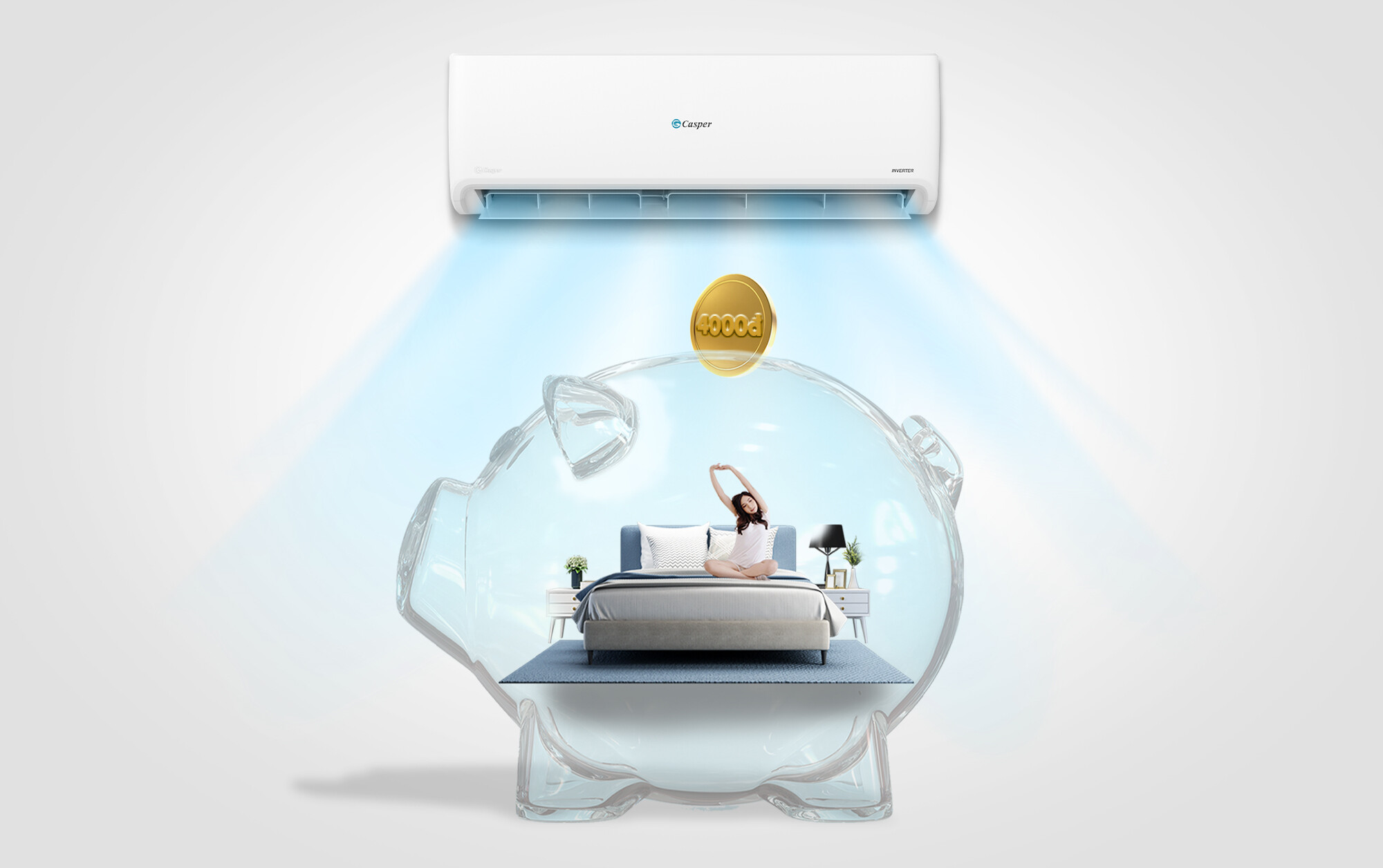 Điều hòa Casper inverter 12000BTU TC-12IS36
