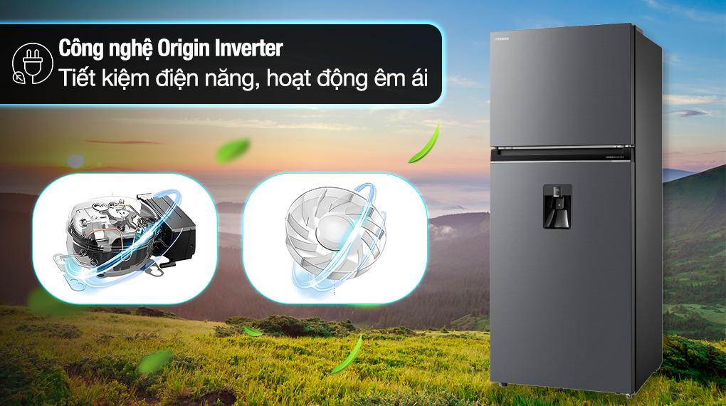 Tủ lạnh Toshiba Inverter 409 lít GR-RT535WEA-PMV(06)-MG