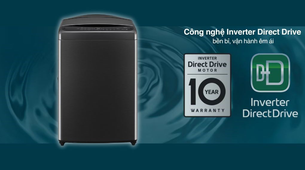 Máy giặt LG AI DD Inverter 19 kg TV2519SV7J - công nghệ Inverter