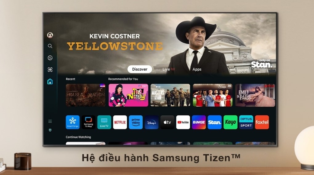 Smart Tivi QLED Samsung 4K 55 inch QA55Q60D - Hệ điều hành