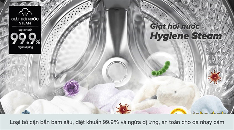 Máy giặt sấy LG Inverter 11kg FV1411D4B lồng ngang - Giặt hơi nước Steam+™  diệt đến 99,99% vi khuẩn