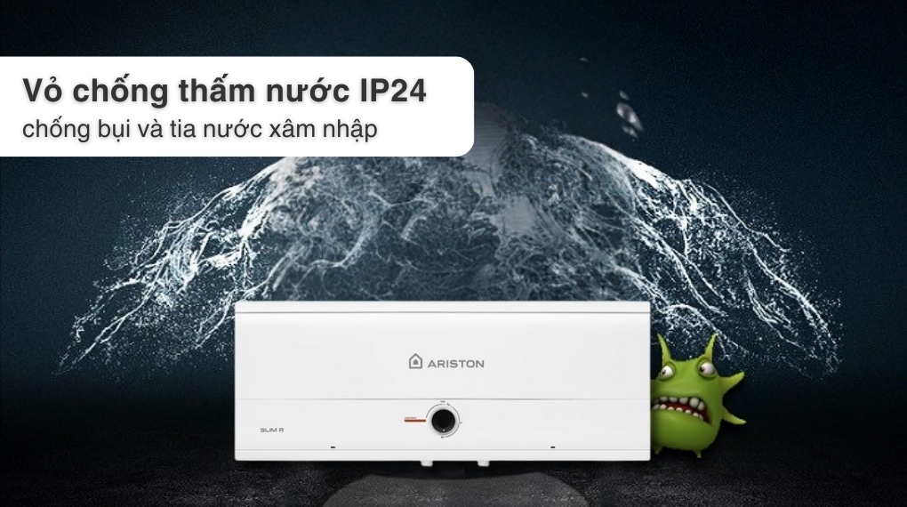 Máy nước nóng gián tiếp Ariston 20 lít 2500W SLIM3 20 R MT - Các chế độ an toàn