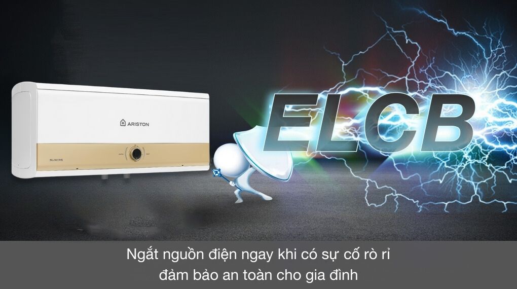 Máy nước nóng gián tiếp Ariston 30 lít 3000W SLIM3 30 RS MT 3KW - Chế độ an toàn
