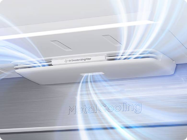  Tủ lạnh Samsung Inverter 634 lít Side By Side RS80F65J2BSV - Công nghệ Metal Cooling