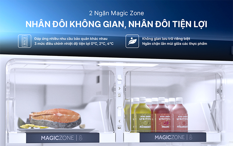 Tủ lạnh Aqua Inverter 455 lít AQR-TA518FA(SL) - Dung tích 455 lít phù cho gia đình 3-5 người