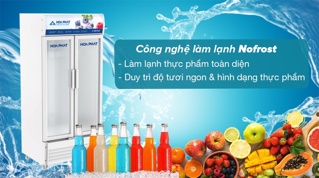 Tủ mát Hòa Phát 812 lít HSR D6812 - Công nghệ làm lạnh Nofrost làm lạnh thực phẩm hiệu quả, giúp duy trì độ tươi ngon và hình dạng Tủ mát Hòa Phát 812 lít HSR D6812 - Công nghệ làm lạnh Nofrost làm lạnh thực phẩm hiệu quả, giúp duy trì độ tươi ngon và hình dạng